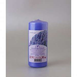 Свеча пеньковая ароматическая «Лаванда», 5 х 11.5 см