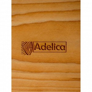Менажница авторская с эпоксидной пищевой смолой Adelica, 22,5x22,5 см, цельный кедр, рисунок МИКС