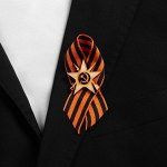 Значок деревянный с лентой &quot;К Дню Победы!&quot; 5 х 10 см
