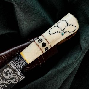 Нож Пчак Шархон - рукоять эбонит, клинок 17см