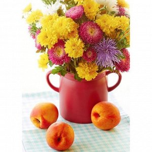 Набор ДТ Алмазная мозаика Домашние цветы и свежие персики 30*40см  DP101
