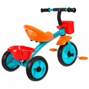 Велосипед трехколесный Micio Antic, цвет бирюзовый/оранжевый/красный