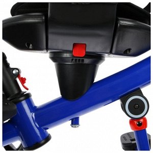 Велосипед трехколесный Micio Veloce +, колёса EVA 10"/8", цвет тёмно-синий