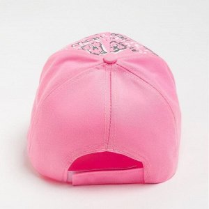 Бейсболка для девочки, цвет розовый, размер 54-56