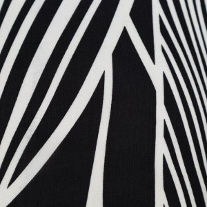 Платок текстильный, цвет белый/черный, размер 70х70
