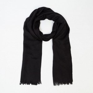 Палантин текстильный, цвет черный, размер 100х180