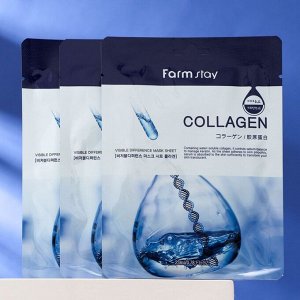 Farm Stay Visible Difference Mask Sheet Collagen Восстанавливающая маска для лица с коллагеном