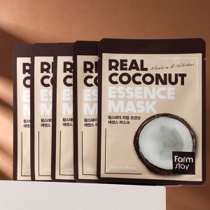 Набор из 5 масок для лица Farmstay с экстрактом кокоса