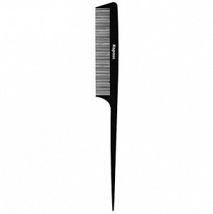 Расческа парикмахерская Kapous Carbon Fiber с пластиковым хвостиком, 229*25мм