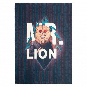 Набор подарочный "Mr. Lion" плед, носки, кружка