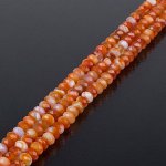 Бусины для рукоделия из Сардоникса &quot;рондель&quot; (Бразилия)