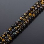 Бусины для рукоделия из Тигрового и Соколиного глаза