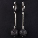 Серьги длинные из Лавы