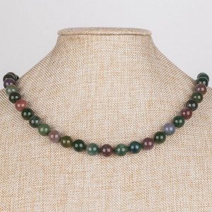 Бусы из Агата мохового (Индия)