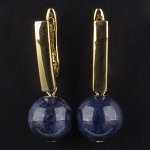 Серьги из Сапфира &quot;Корунд&quot; (Вьетнам)