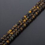 Бусины для рукоделия из Тигрового и Соколиного глаза