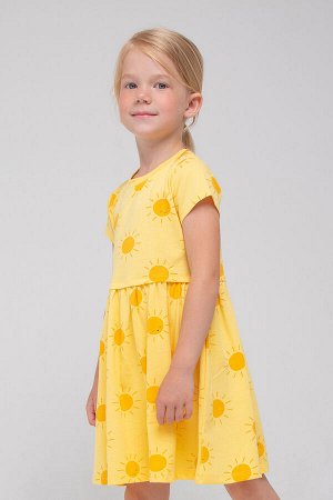 Платье(Весна-Лето)+girls (солнечный, солнышки-смайлики к1284)