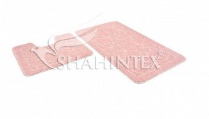 SHAHINTEX РР Набор ковриков для ванной 60х100см; 60х50см фламинго 77