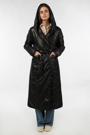 04-2803 Куртка женская демисезонная (синтепон 180) Плащевка черный