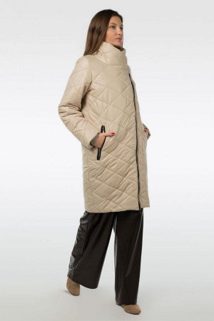 04-2810 Куртка женская демисезонная (синтепон 150) Плащевка светло-бежевый