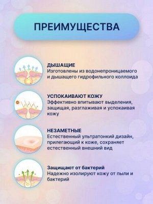 LANBENA Гидроколлоидные патчи от прыщей, ночные, 28 шт