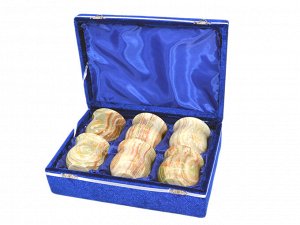 Набор подарочный "Стаканы для виски" 6 шт 75*75*70мм в бархатной упаковке