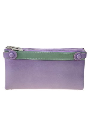 Женский кошелёк-портмоне из искусственной кожи, цвет фиолетовый