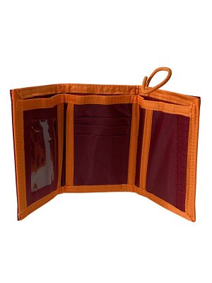 Текстильный кошелек, цвет красный