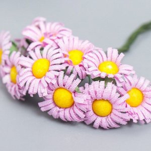 Цветы для декорирования "Ноготки" светло-розовый 1 букет=10 цветов 7 см