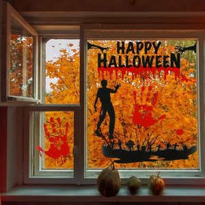 Интерьерные наклейки «Happy Halloween», зомби