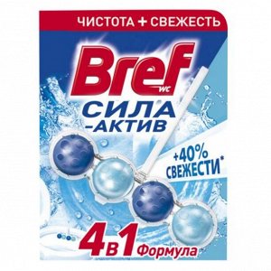 BREF (БРЕФ) Гигиенический блок для унитаза Сила актив Океанский бриз 50гр, *10/903297/1580786