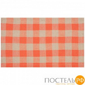 850-841-27 полотенце в лапте эко-стиль,50х30см, лён 100% , оранжевый