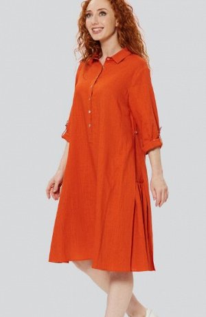 Платье "Улиа" оранжевый