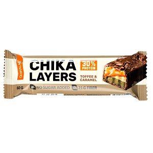 Батончик CHIKA LAYERS глазированный Peanut & Caramel 60 г 1/20