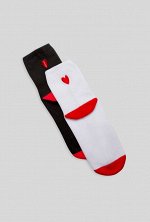 Носки жен. 2 пары Heart_set_8 ассорти