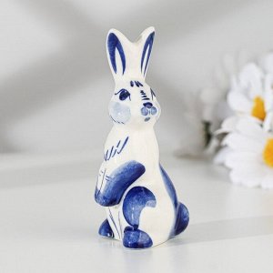 Сувенир "Кролик", гжель, 4х4х9 см