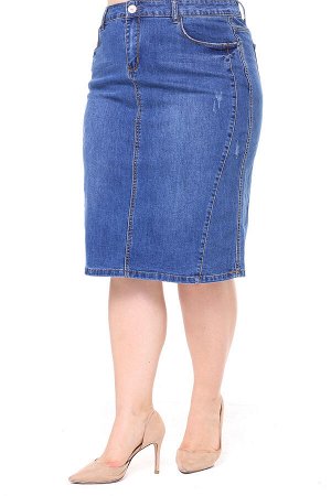 Юбка-8121 Материал: Джинсовая ткань;   Фасон: Юбка; Параметры модели: Рост 168 см, Размер 54
Юбка джинсовая синяя
Элегантная юбка из мягкой джинсовой ткани с добавлением стрейча. Модель отлично сидит 