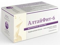 ЧН "АлтайФит-6", для щитовидной железы, 20 фильтр - пакетов по 2,0 г