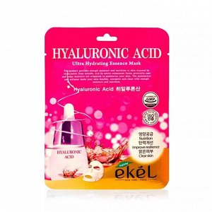 EKEL. Маска тканевая с гиалуроновой кислотой HYALURONIC ACID Ultra Hydrating Essence Mask, 25 мл