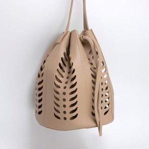 Утяжка для сумки, 85 * 0,8 см, цвет бежевый/серебряный