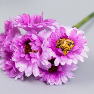 Цветы для декорирования "Хризантемы сиреневые" 1 букет=6 цветов 10 см