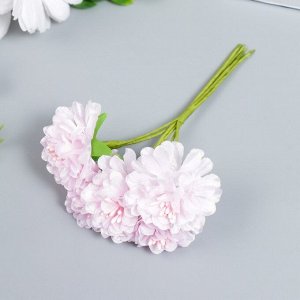 Цветы для декорирования "Пион садовый светло-розовый" 1 букет=6 цветов 10 см