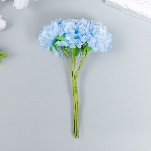 Цветы для декорирования &quot;Пион садовый голубой&quot; 1 букет=6 цветов 10 см