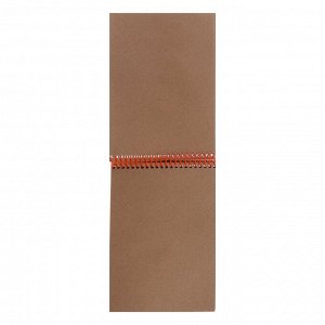 Скетчбук А5, 50 листов на гребне "Ленивец", обложка мелованный картон, жёсткая подложка, блок крафт-бумага