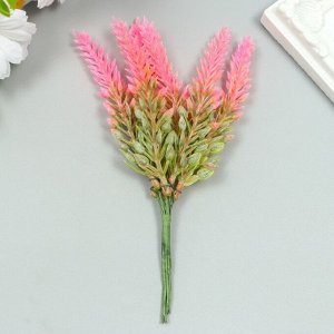 Искусственное растение для творчества "Лаванда" 1 букет=6 веточек розовый 14 см