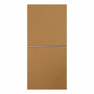 Скетчбук 250 x 250 мм, 60 листов на гребне Sketchbook, обложка мелованный картон, жёсткая подложка, матовая ламинация, блок крафт-бумага 80 г/м?