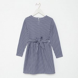 Платье для девочик А.9-53-2., цвет белый/синий, рост 98