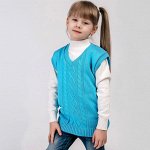 Жилет детский, цвет лазурный, рост, (34)