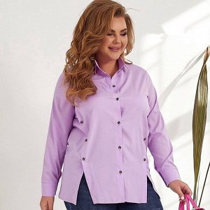Рубашка  фиолетовая женская