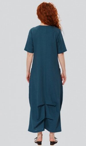 Платье "Азора"сине-зеленый